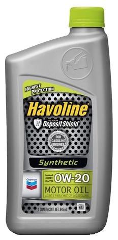 CHEVRON HAVOLINE SYNTHETIC Motor Oil 0W-20
